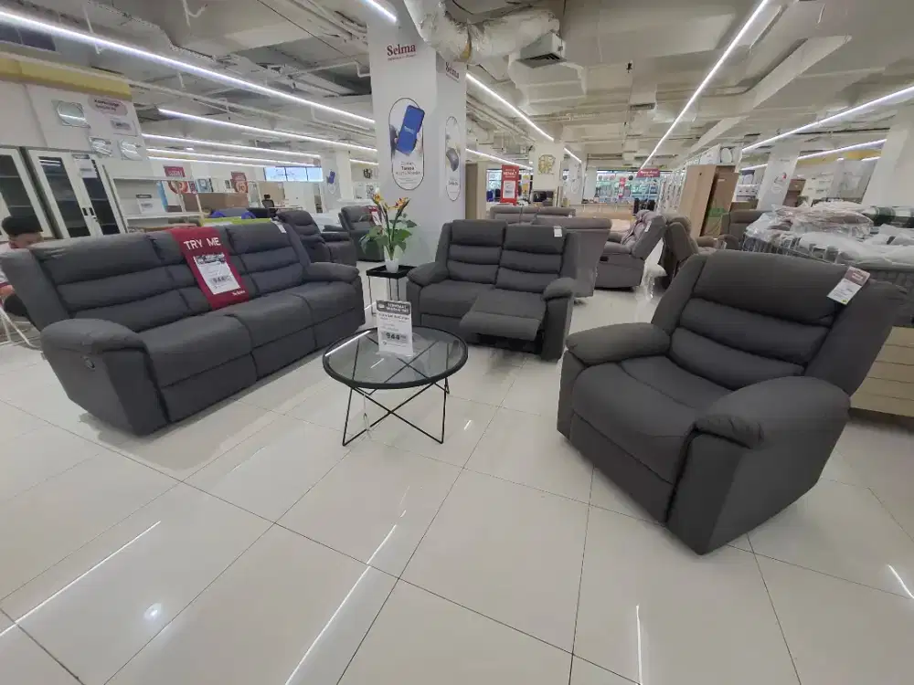 Sofa Recliner Set Lexus Abu abu