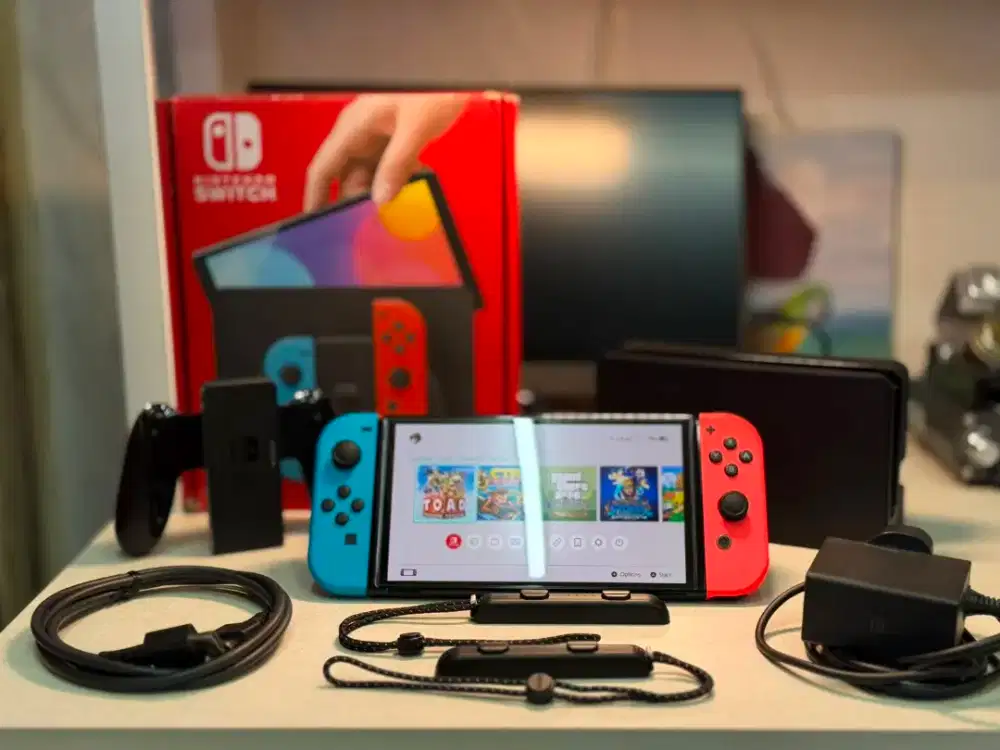 Nintendo Switch OLED NEON 512GB Fullgame