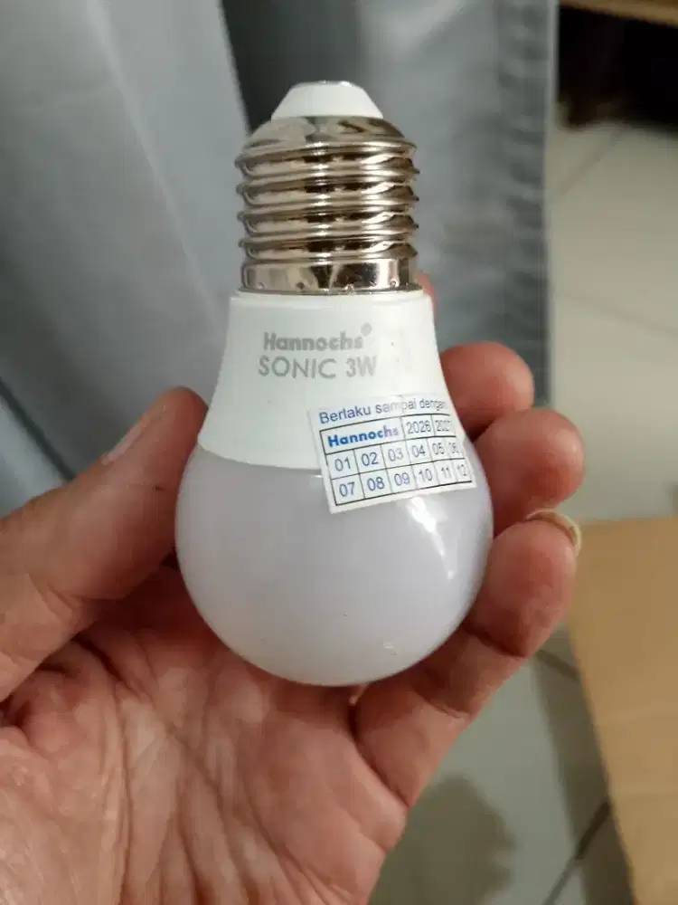 Lampu Bohlam LED Hannochs 3W + Fitting gantung E27