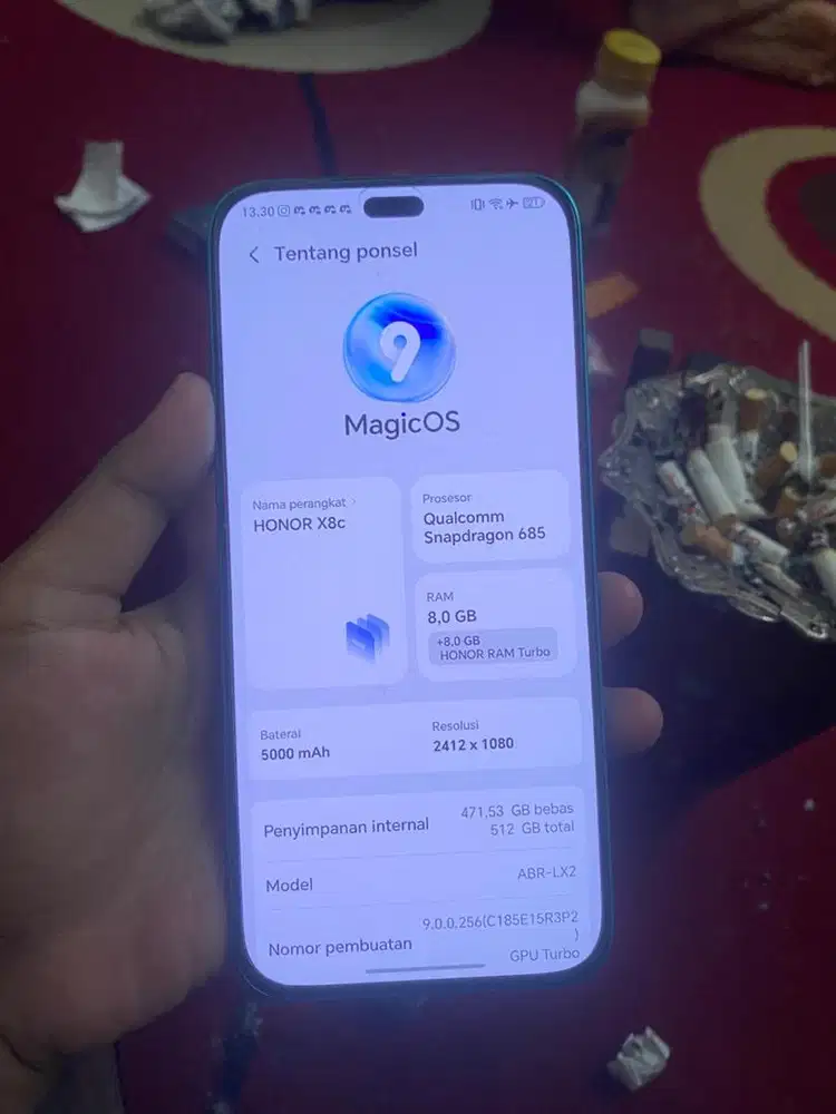 honor X8C ram 8/512