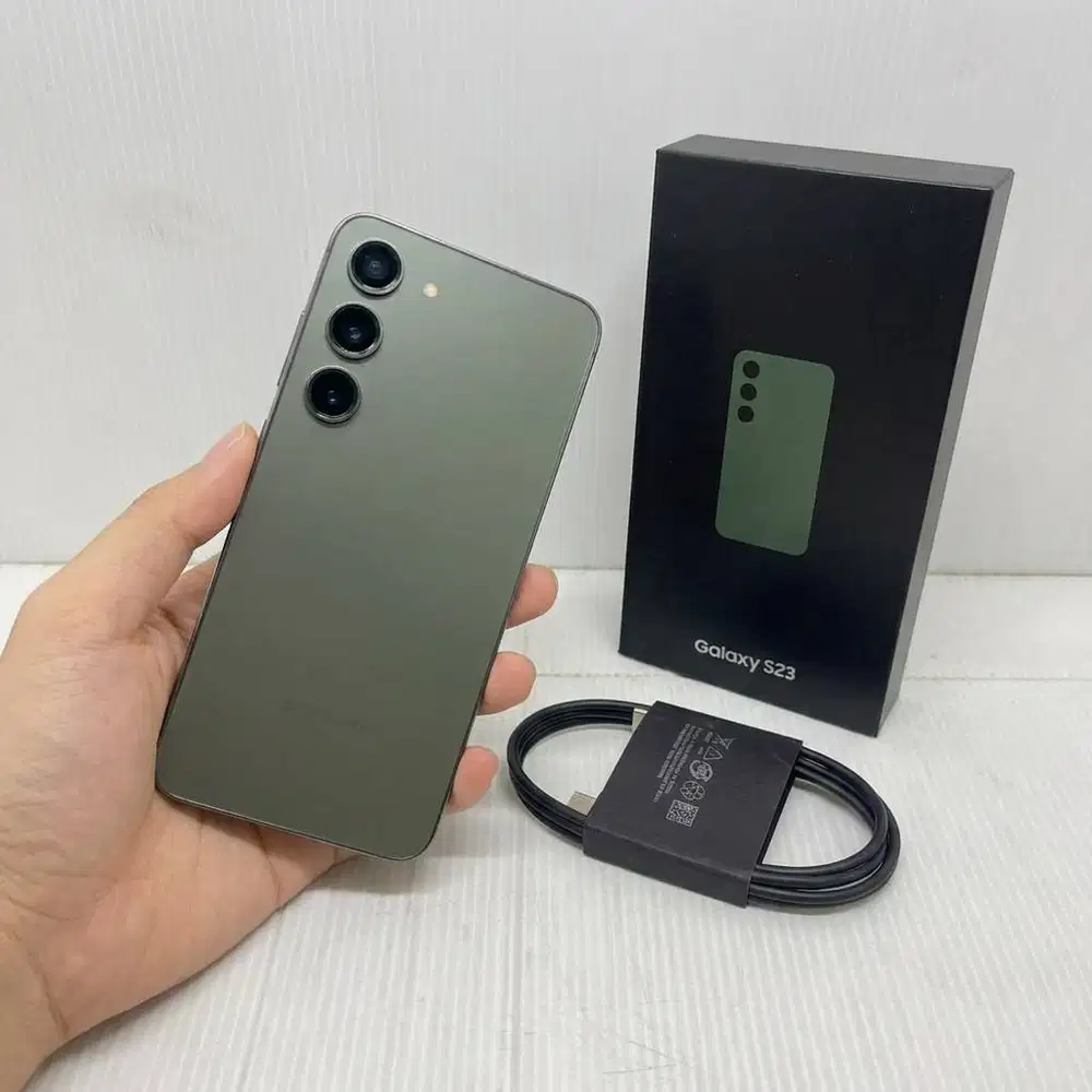 FULLSET SUPER LIKE NEW  SAMSUNG GALAXY S23 5G 8/256 GREEN EX SEIN
