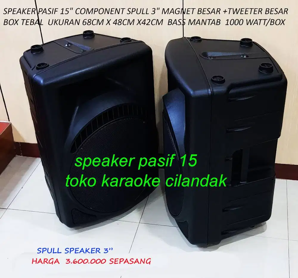 sepasang speaker pasif 15inch suara enak mantap