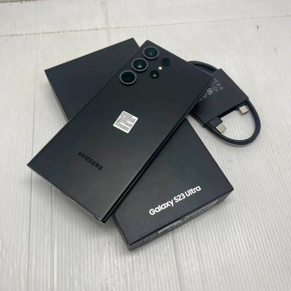 LENGKAP SUPER  LIKE NEW SAMSUNG GALAXY S23 ULTRA 5G 12/256 RESMI BLACK