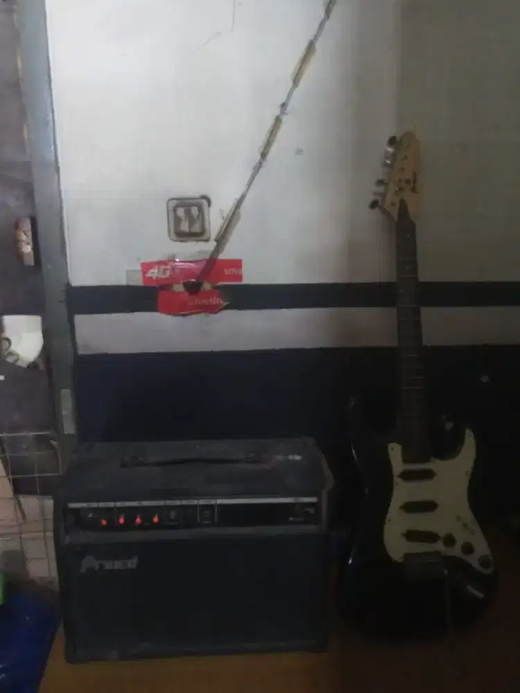 Gitar elektrik prince STC 33X dan ampli prince ratller pro 40 watt