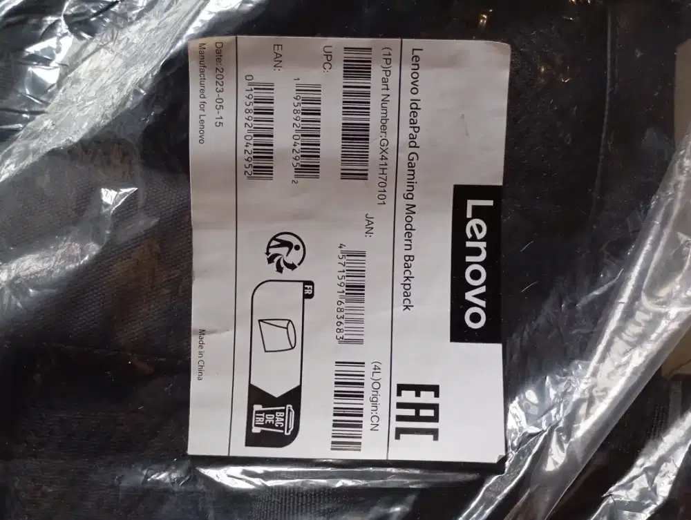 Tas backpack Laptop Gaming Lenovo 15.6