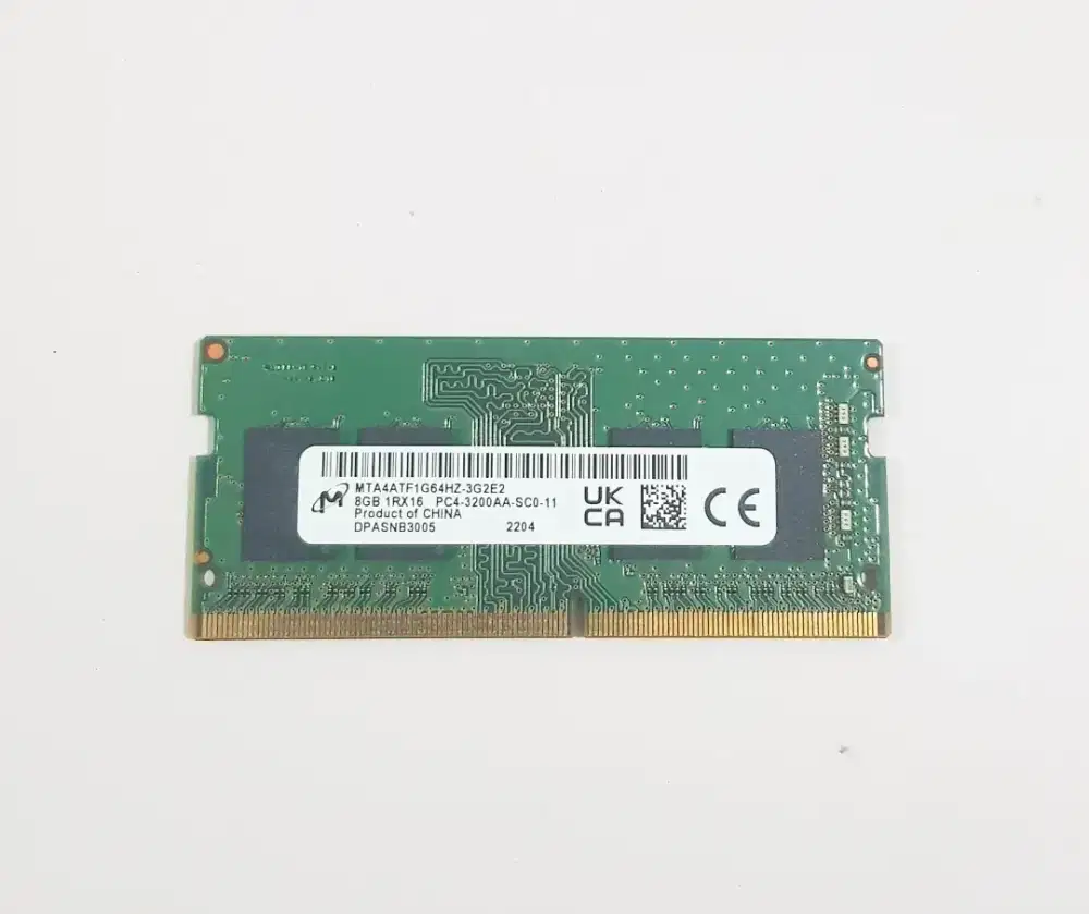 Sodimm Ram Laptop DDR4 8 Gb Micron PC4-3200Mhz Second Normal Tested