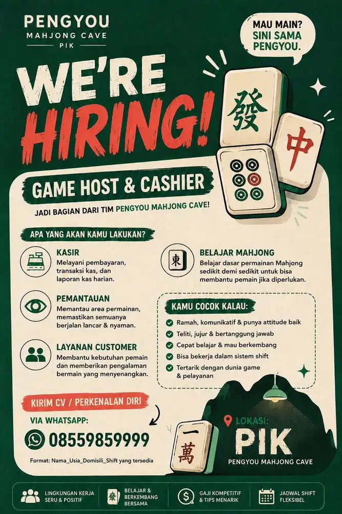 Game master / mahjong / kasir