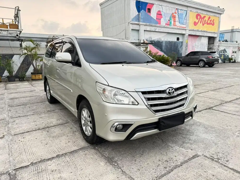 [DP 25JT] TOYOTA INNOVA 2.5 V DIESEL AT 2013 SILVER TT G SOLAR 2014