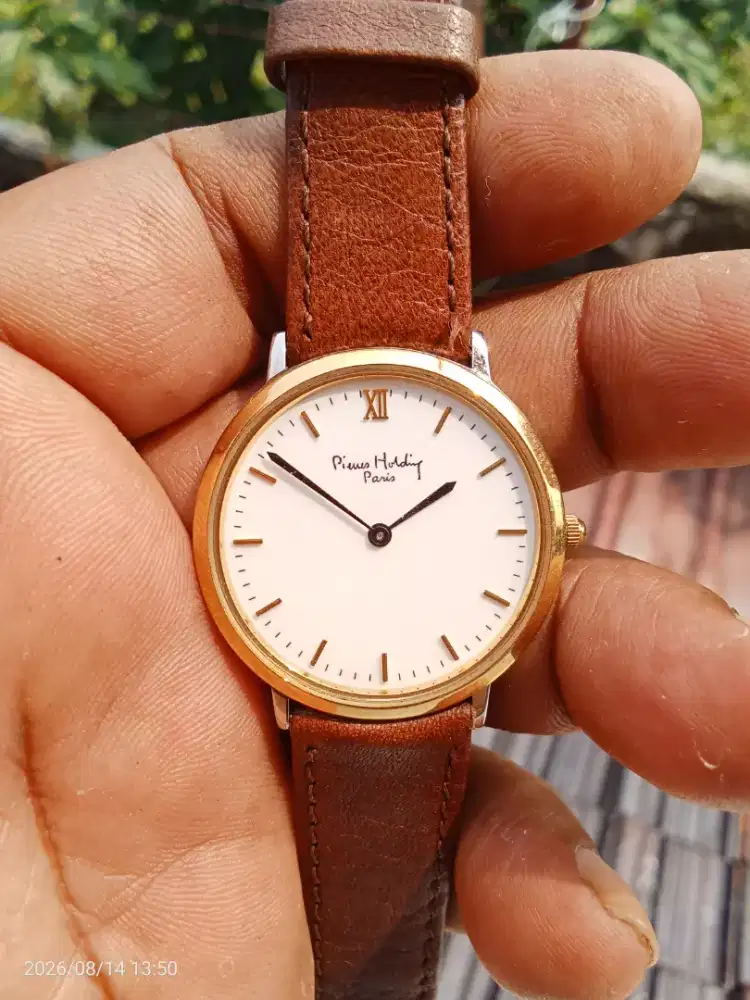 Jam Pierre holding vintage original Swiss