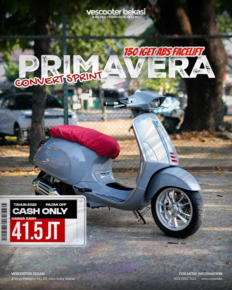 PIAGGIO VESPA MATIC PRIMAVERA CONVERT 150 IGET ABS FACELIFT 2022