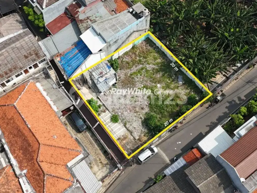 Lahan Hook Luas 400 M² Strategis di Kawasan Bisnis Komersial Radio Dalam