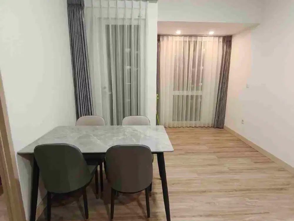 dijual unit connecting 57m² furnish + vinyl