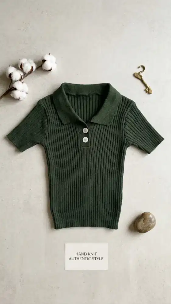 baju crop top lengan pendek