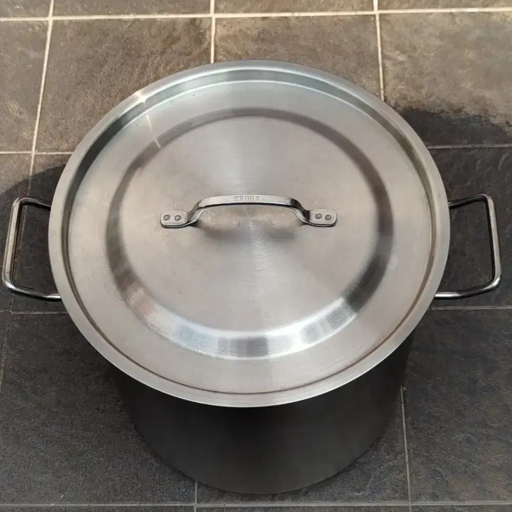 Zebra Thailand Panci Stock Pot 20Liter Dia 30cm Tinggi 28cm