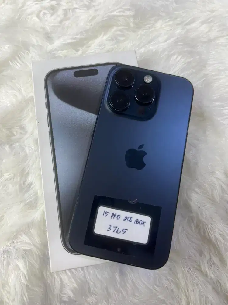 Iphone 15 pro 256 gb ibox fullset oem mulus
