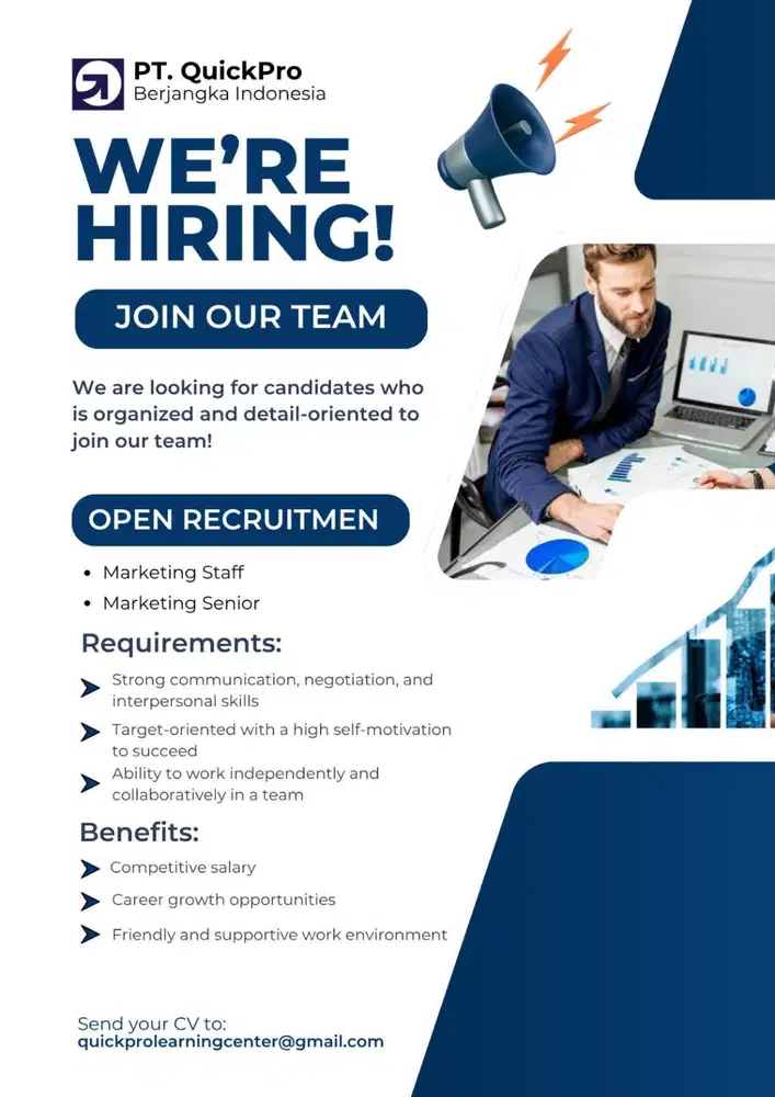 DI BUTUHKAN CEPAT !! Marketing Staff & Marketing Senior