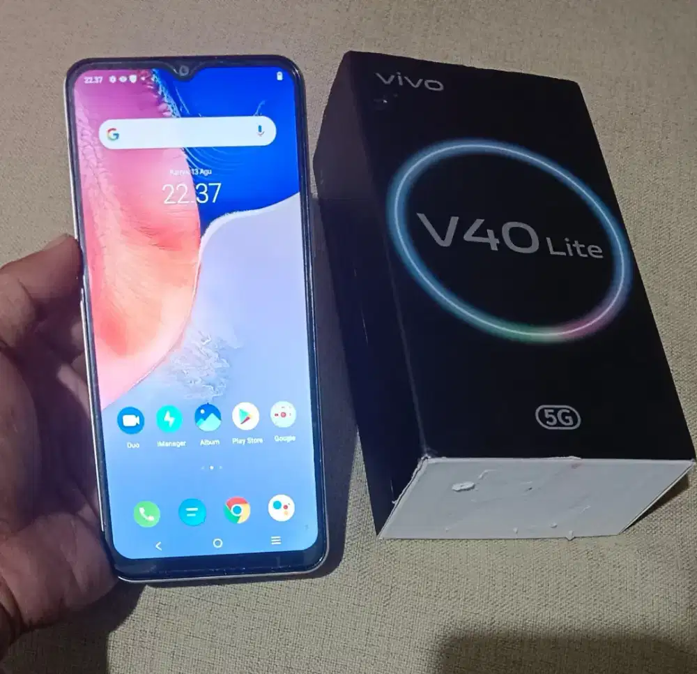 Vivo v40lite 5G spek 8/256 kel fulset