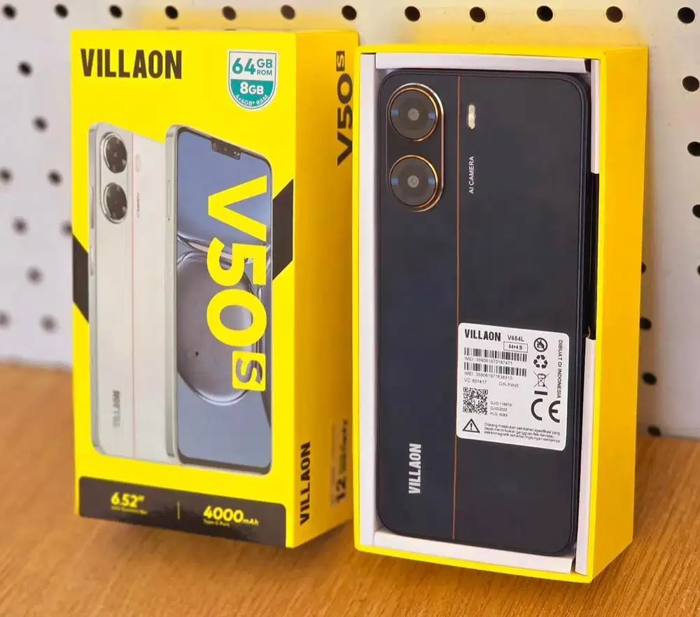 Villaon V50s 4/64 black (baru)/msi garansi nasional