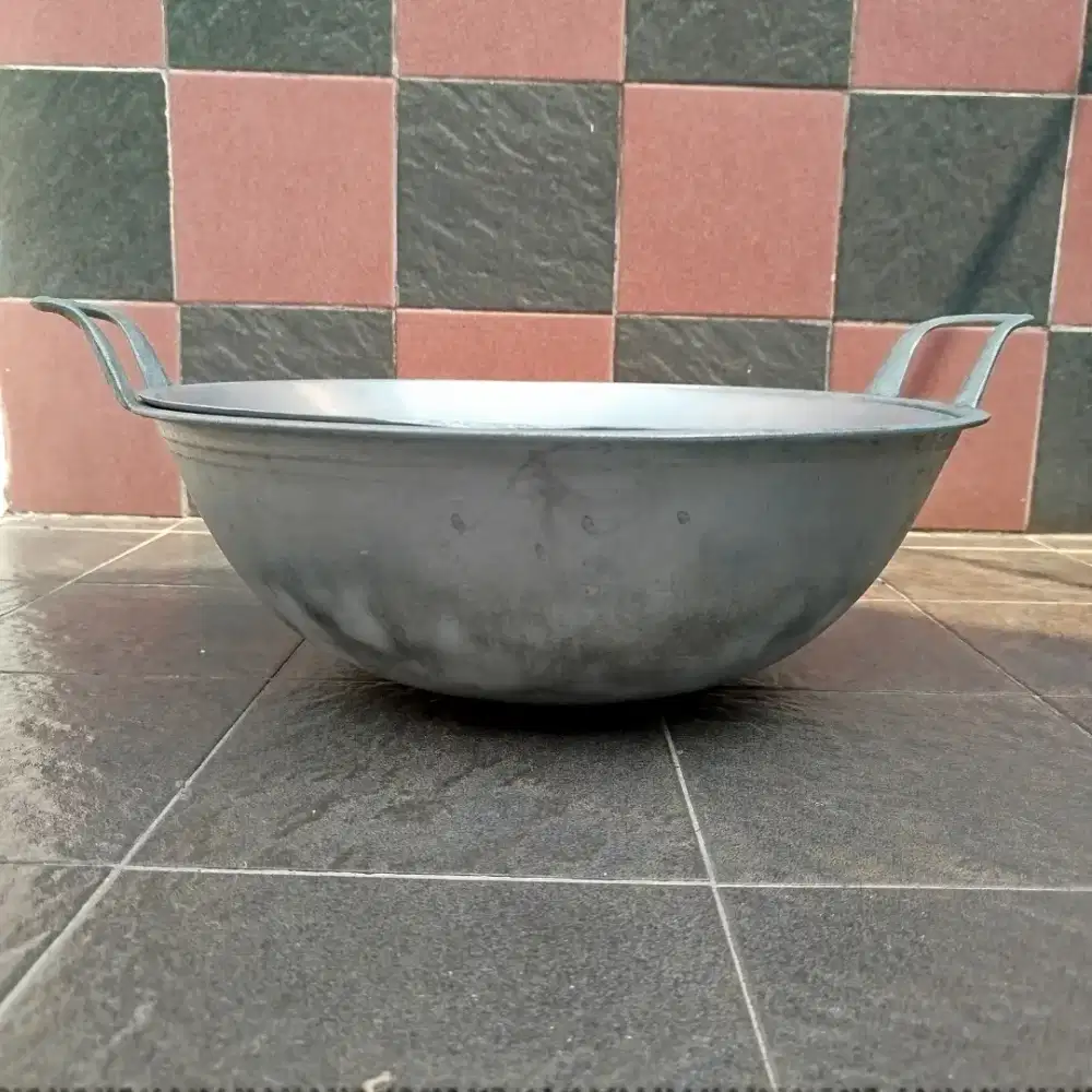 Wajan 40cm + Tutup khusus gorengan deep fryer cekung dalam 14cm