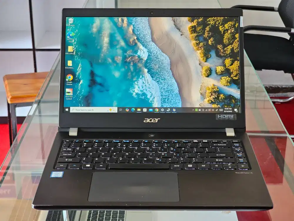ACER TRAVELMATE X314-51 intel Core i5 Gen 8 Ram 16 GB Lampu keyboard n