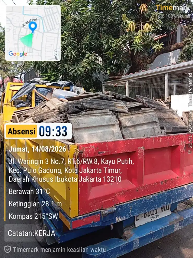 Jasa buang puing dan tanah
