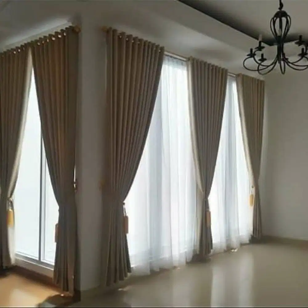 Jasa Pasang Gorden Custom Wallpaper Dinding 3D Gordyn Hordeng Korden