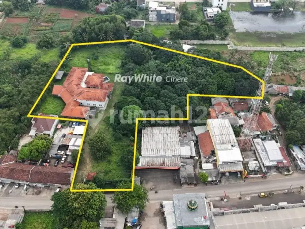 Dijual Tanah Luas + Bangunan Strategis di Gunung Putri, Bogor!