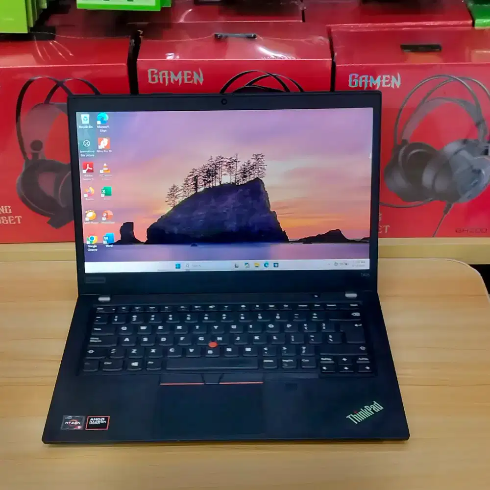 ThinkPad T495 AMD Ryzen 5 Pro 3500U RAM 8/256GB Slim Siap Pakai