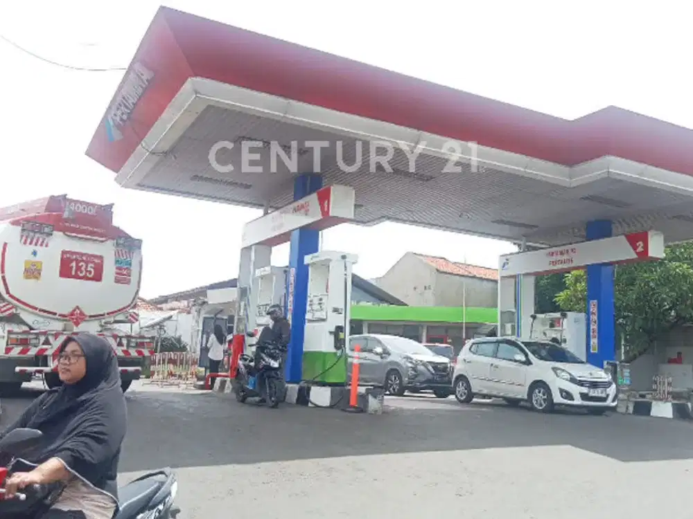 Bqngunan SPBU Aktif Dijual Cepat Pondok Aren Tangerang Selatan