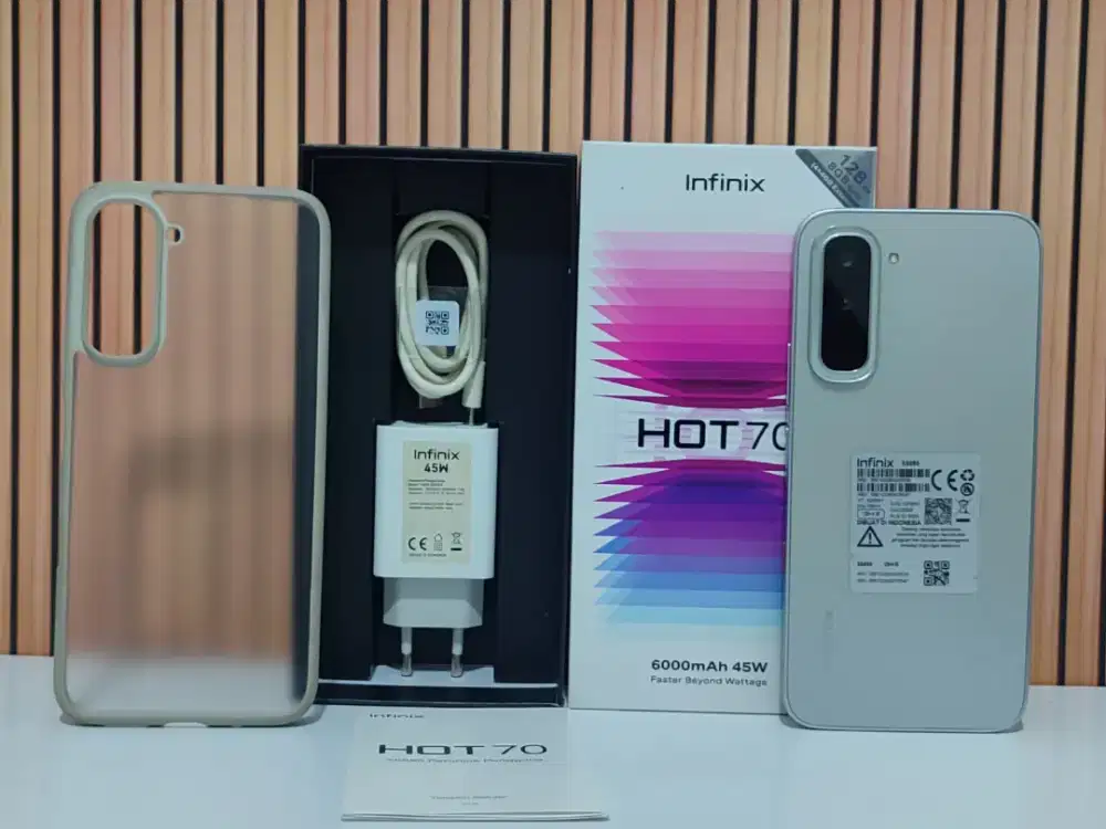 Infinix hot 70 4+4/128 fullset like new no minus
