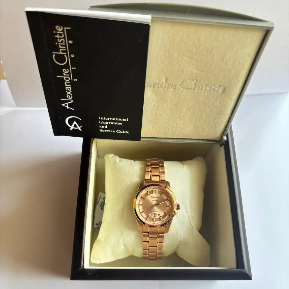 (JUAL SANGAT CEPAT) Jam Tangan Wanita Alexandre Christie 8659 LDB SS