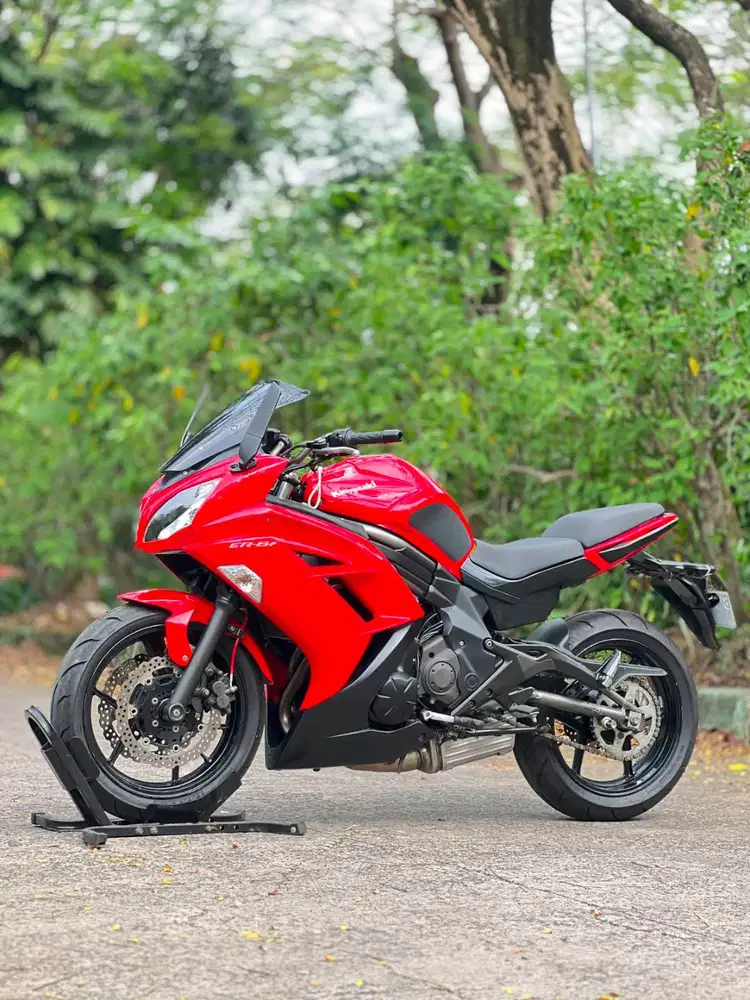 KAWASAKI ER6F 650 2012 MERAH KM 22K PAJAK PANJANG SIAP GASPOL