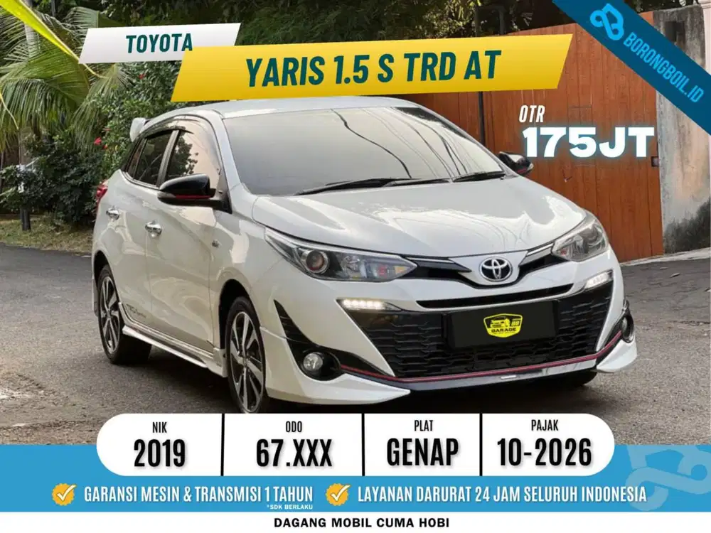 TERMURAH! Toyota Yaris S TRD Sportivo AT 2019 Putih