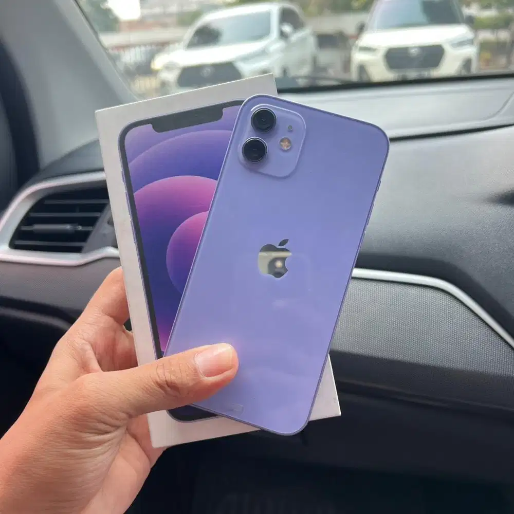 Iphone 12 128gb purple resmi
