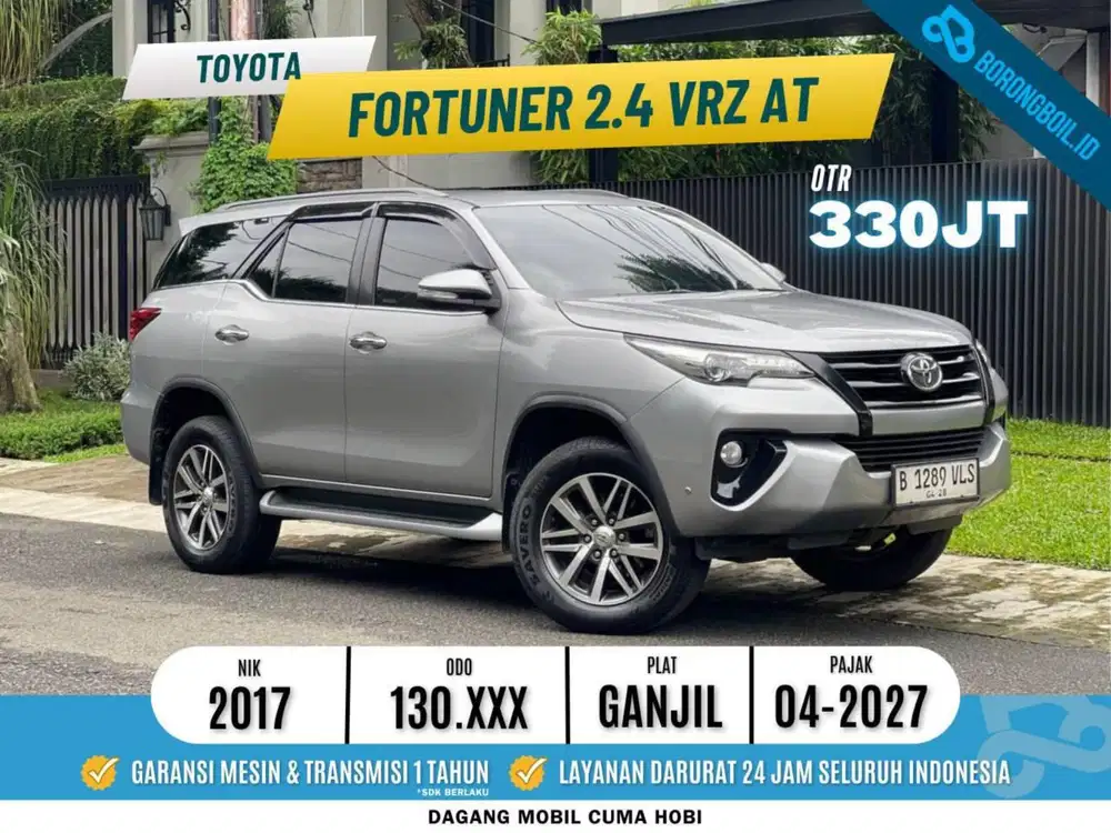 TERMURAH! Toyota Fortuner VRZ 2.4 AT 2017 Silver