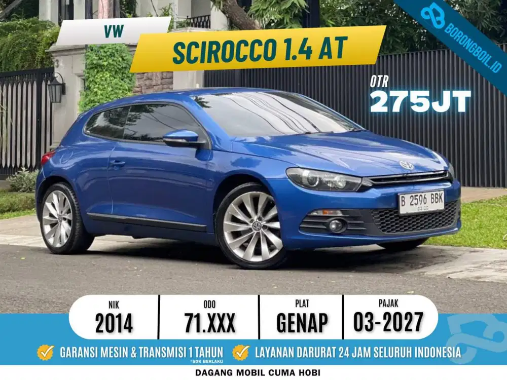 VW Scirocco 1.4 AT 2014 Biru