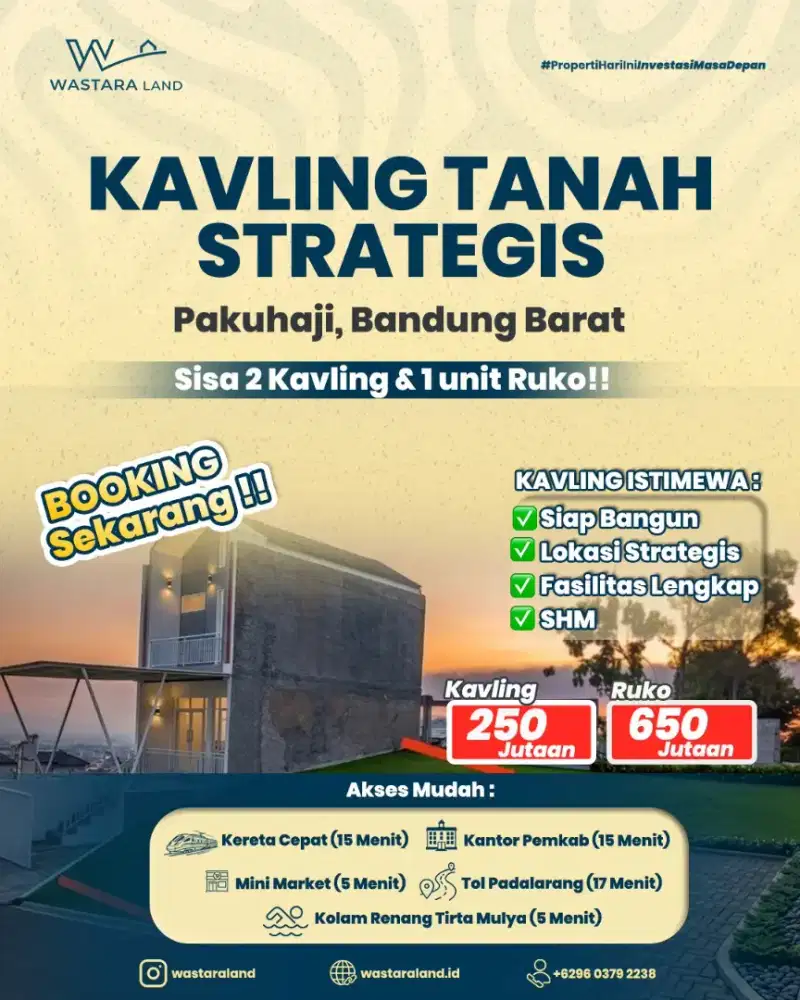 Tanah Kavling Siap Bangun Pinggir Jalan Utama Pakuhaji/H Gofur KBB SHM