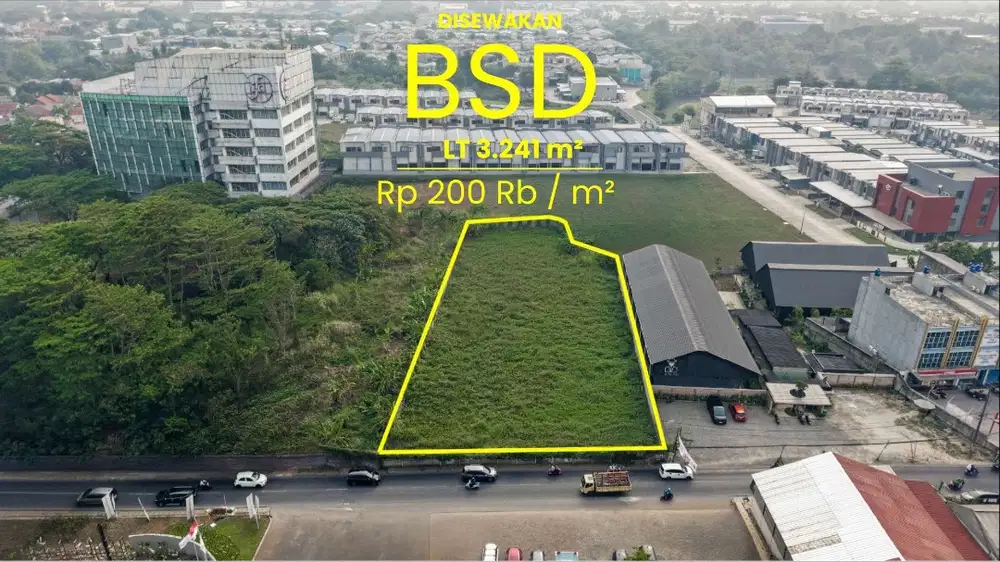 SEWA TANAH KOMERSIAL MURAH BSD
