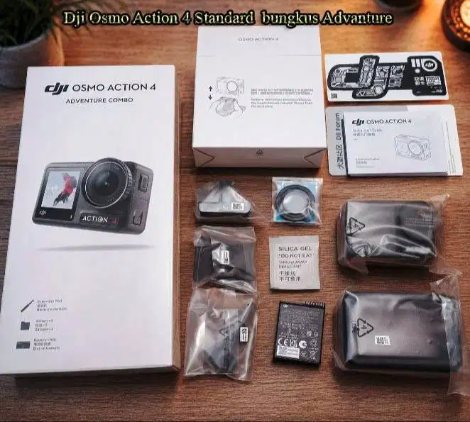 DJI Osmo Action 4 STANDARD COMBO Baru  Box Adventure  Barang baru