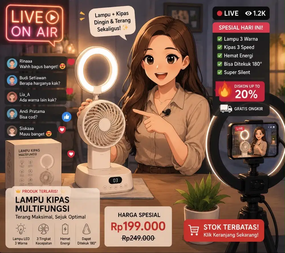 LOWONGAN PERKERJAAN HOST LIVE