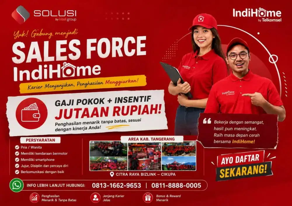 Rekrutmen Sales Indihome Telkomsel