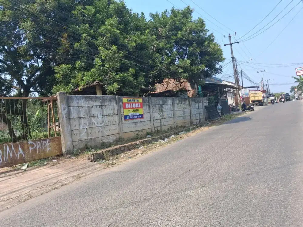 Dijual Murah Tanah Kavling Strategis Langsung Jalan Utama Dekat Tol Bekasi Timur, SHM