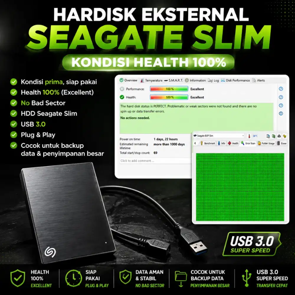 Hardisk Eksternal Seagate Slim 1TB