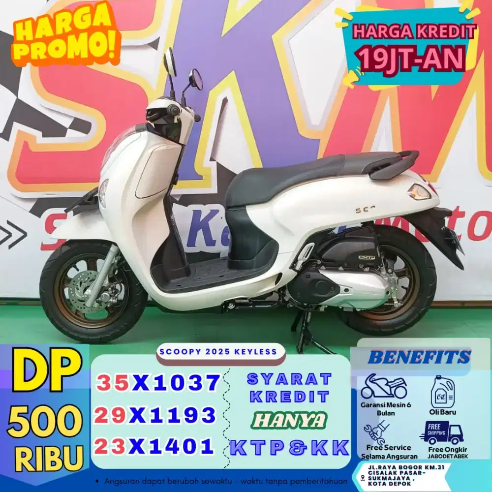 [Proses kilat KK+KTP]  Honda Scoopy thn 2025 bisa Cash/Credit