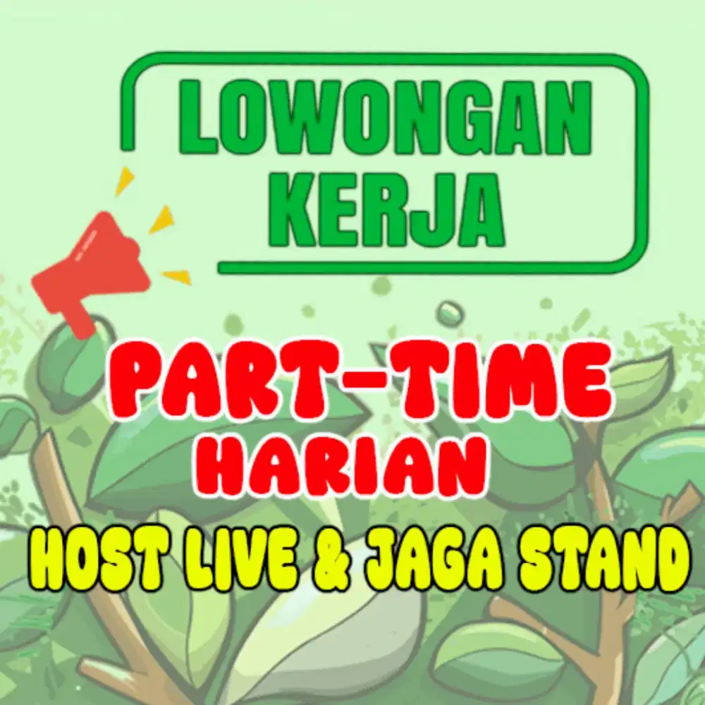 Loker Part Time Harian