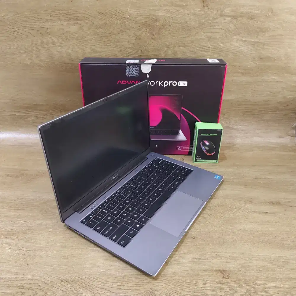 LAPTOP ADVAN WORKPRO LITE 1701 SLIM CORE i3 GEN 12 RAM 12GB bonus Mous