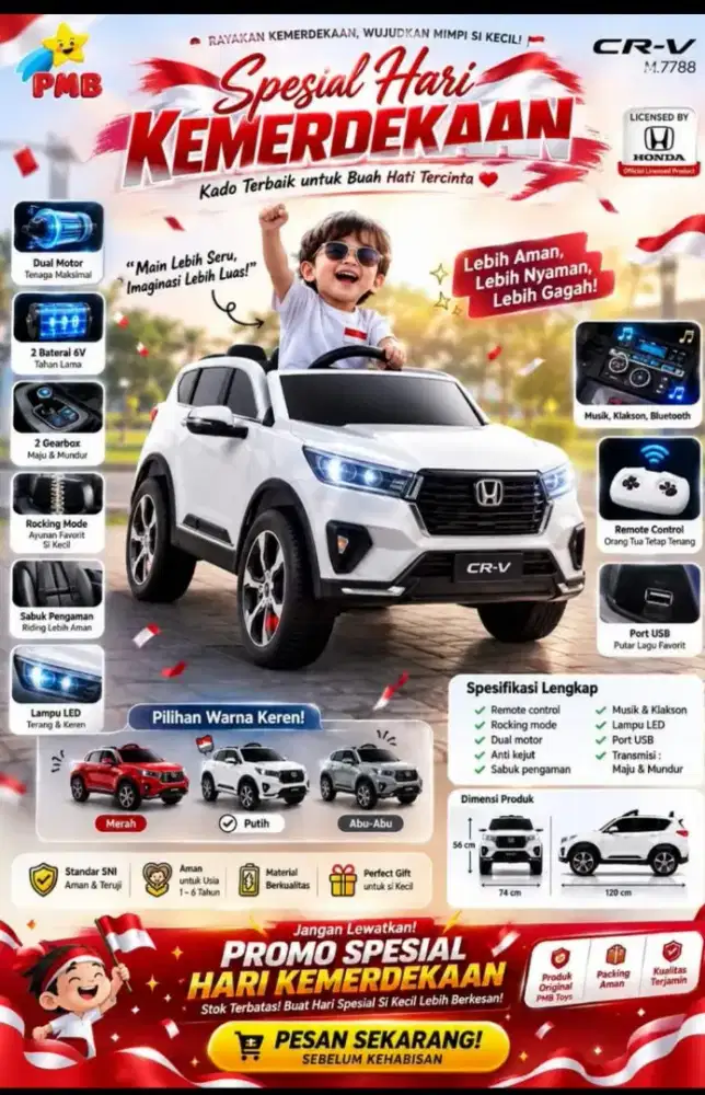 Promo Kemerdekaan Mobil Aki CR-V bergaransi mesin,stok sedikit