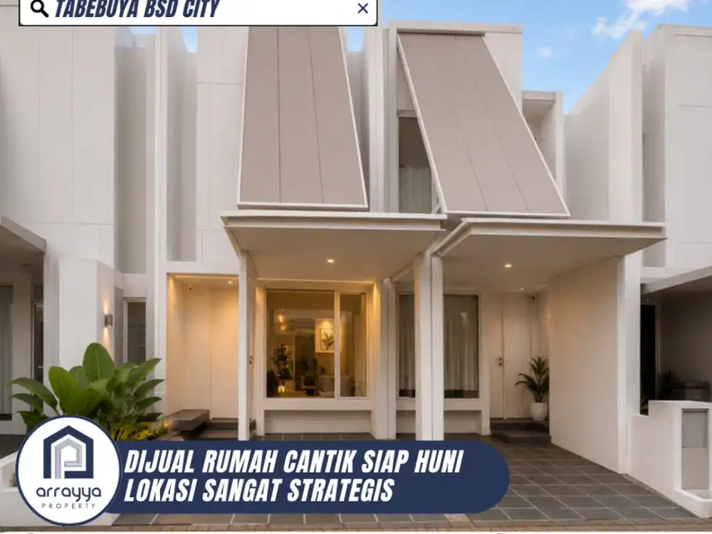 DIJUAL RUMAH CANTIK 2 LANTAI SIAP HUNI DI TABEBUYA BSD (DMB34)
