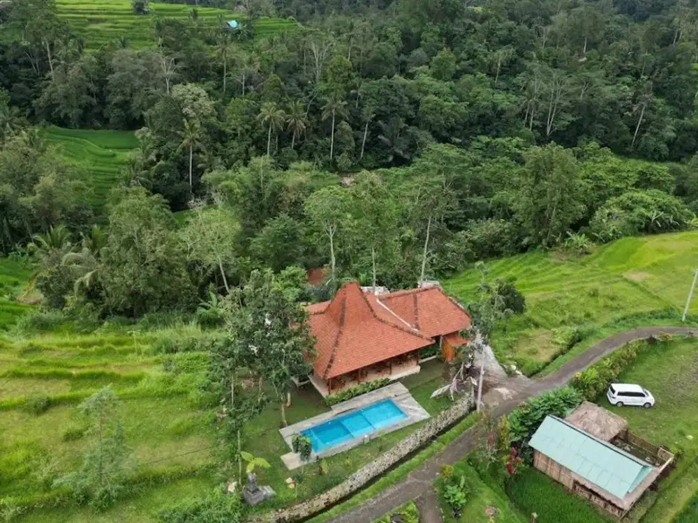 DIJUAL / DISEWAKAN – RESTO & VILLA KAYU DI JATILUWIH, TABANAN, BALI