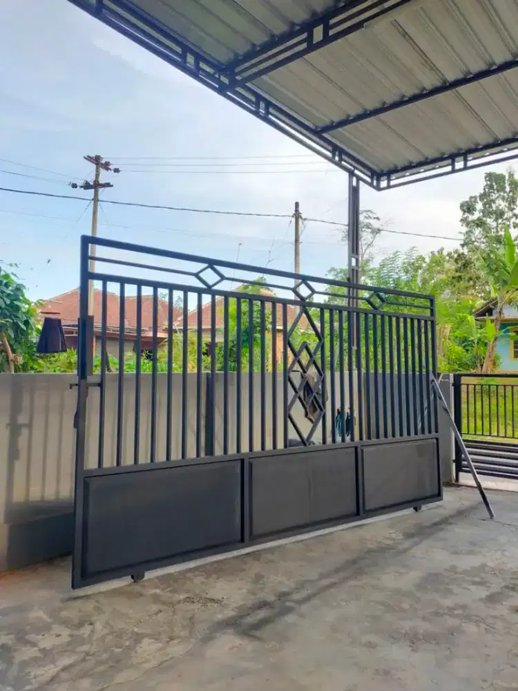 Pagar Plat Kombinasi Minimalis